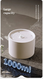 Pet Supplies Cat Automatic Water Dispenser Flow Silent Circulation Filter Ceramic Water Feeder Large Capacity Removable Washable