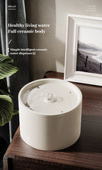 Pet Supplies Cat Automatic Water Dispenser Flow Silent Circulation Filter Ceramic Water Feeder Large Capacity Removable Washable